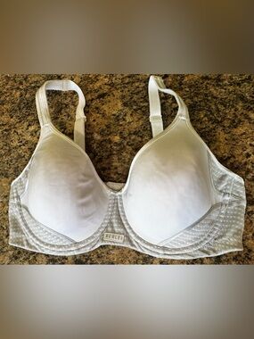 Berlei Women's 38D Electrify Underwire High Impact Sports Bra White Gray Size